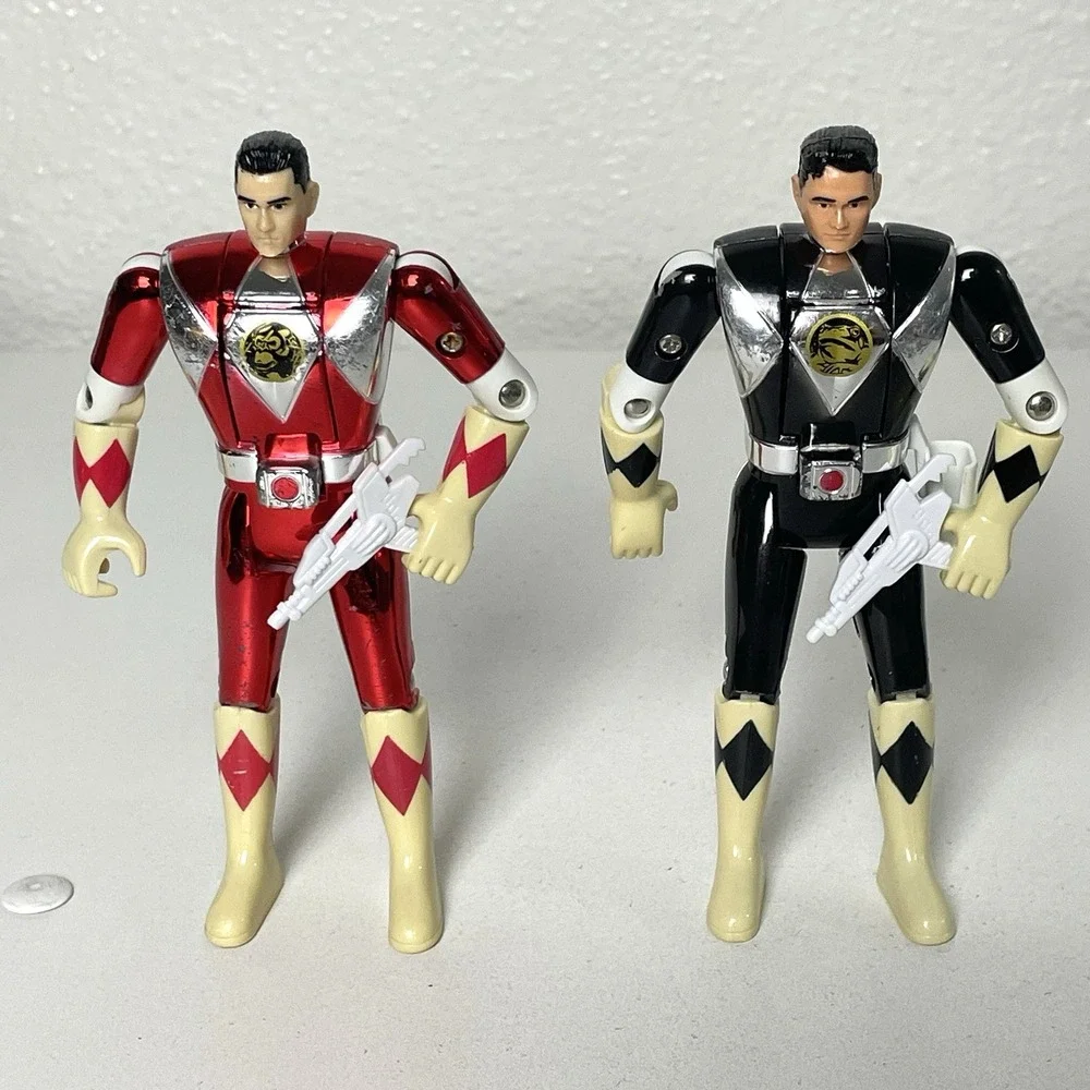 Mighty Morphin Power Rangers MMPR Action Figures Weapons Lot VINTAGE